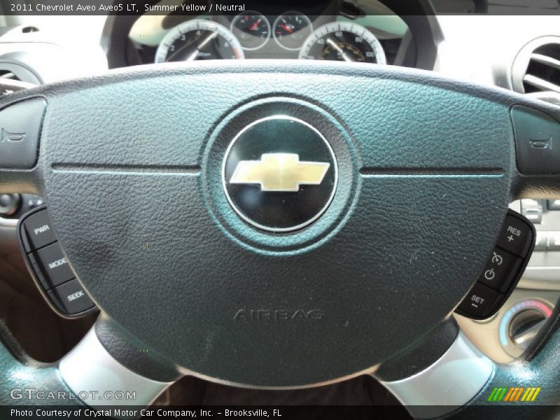 Summer Yellow / Neutral 2011 Chevrolet Aveo Aveo5 LT