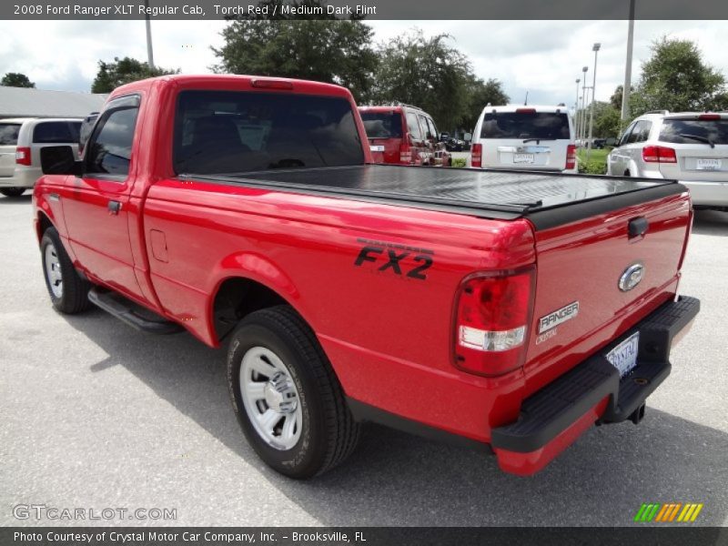 Torch Red / Medium Dark Flint 2008 Ford Ranger XLT Regular Cab
