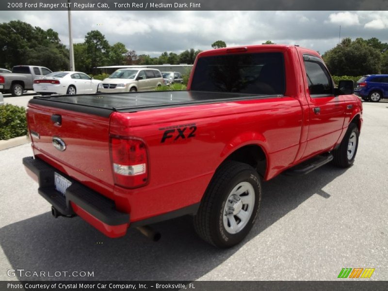 Torch Red / Medium Dark Flint 2008 Ford Ranger XLT Regular Cab