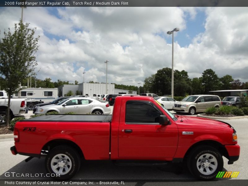 Torch Red / Medium Dark Flint 2008 Ford Ranger XLT Regular Cab