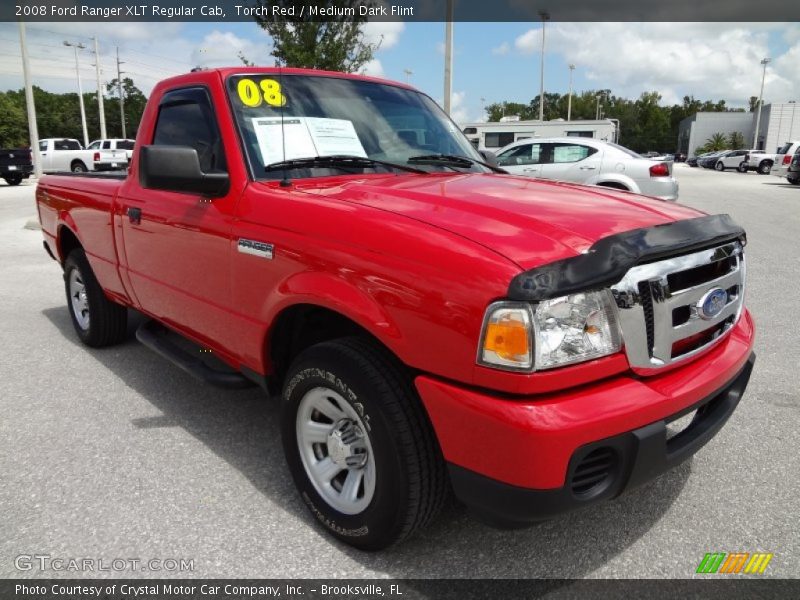 Torch Red / Medium Dark Flint 2008 Ford Ranger XLT Regular Cab