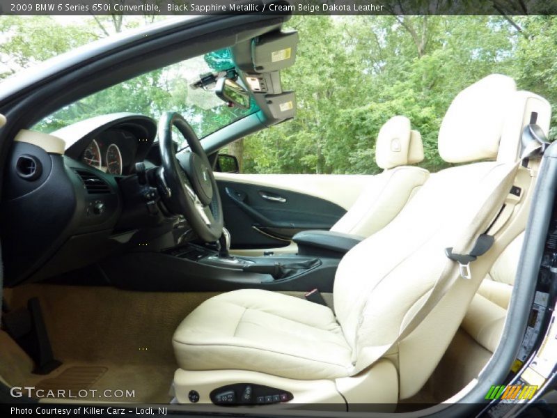 Front Seat of 2009 6 Series 650i Convertible