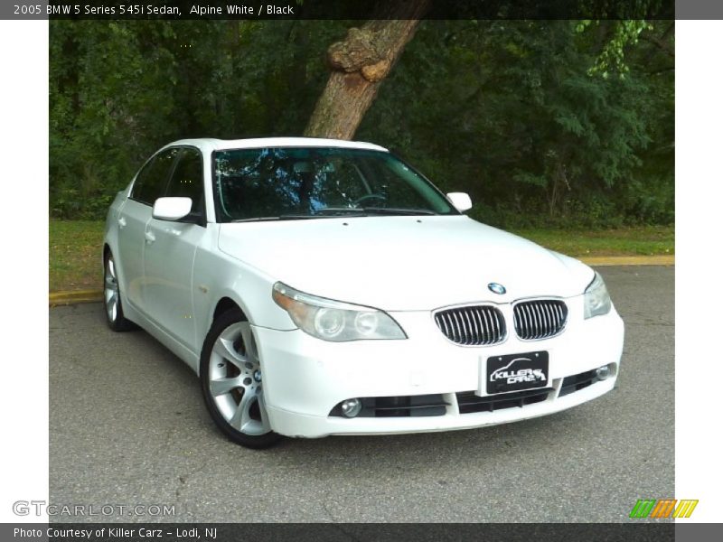 Alpine White / Black 2005 BMW 5 Series 545i Sedan