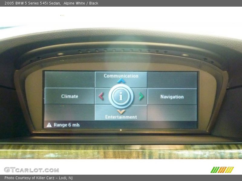Alpine White / Black 2005 BMW 5 Series 545i Sedan