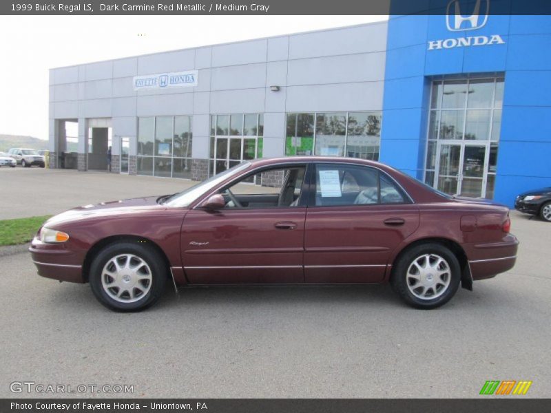 Dark Carmine Red Metallic / Medium Gray 1999 Buick Regal LS