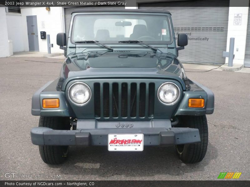 Shale Green Metallic / Dark Slate Gray 2003 Jeep Wrangler X 4x4