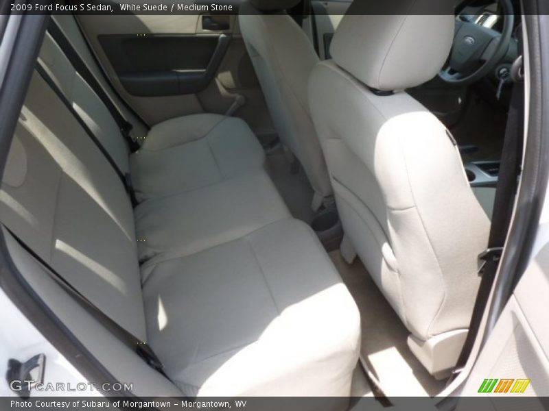 White Suede / Medium Stone 2009 Ford Focus S Sedan