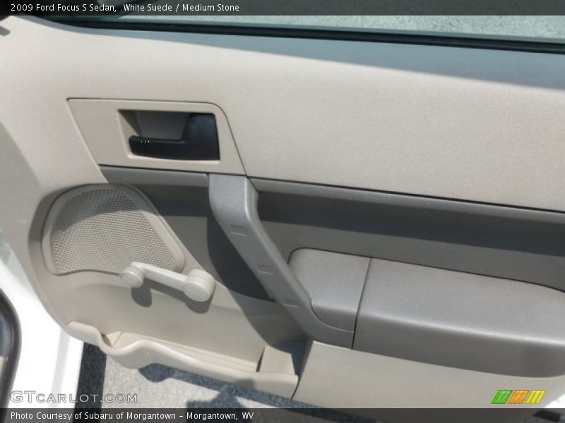 White Suede / Medium Stone 2009 Ford Focus S Sedan