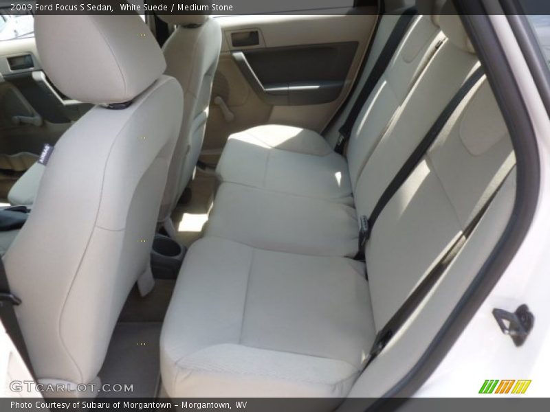 White Suede / Medium Stone 2009 Ford Focus S Sedan