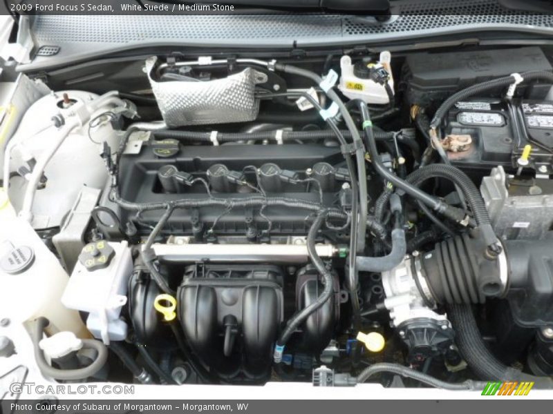 White Suede / Medium Stone 2009 Ford Focus S Sedan