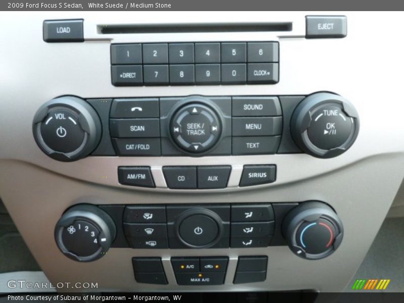White Suede / Medium Stone 2009 Ford Focus S Sedan