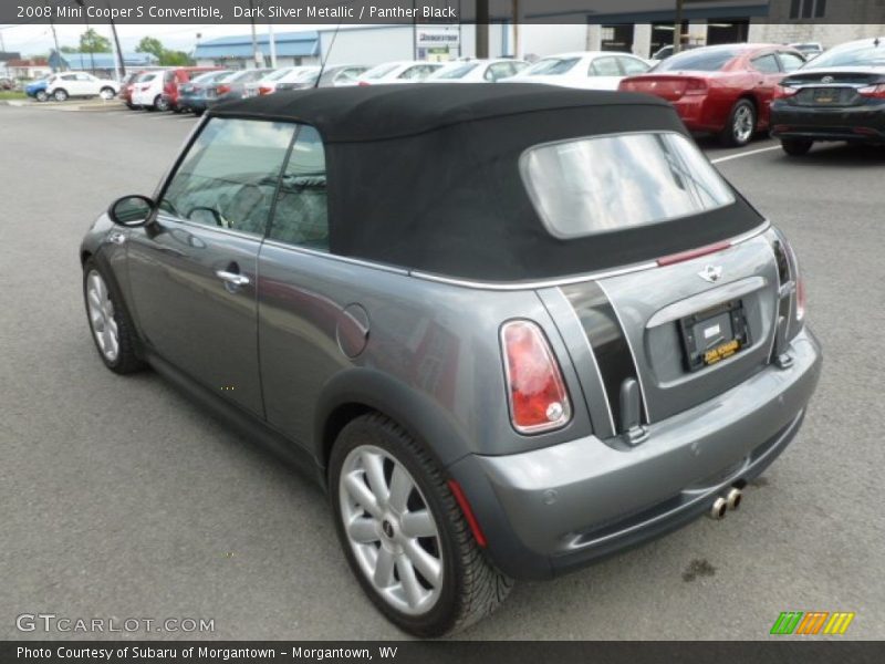 Dark Silver Metallic / Panther Black 2008 Mini Cooper S Convertible