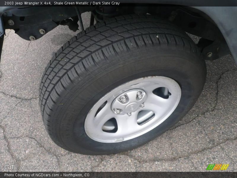 Shale Green Metallic / Dark Slate Gray 2003 Jeep Wrangler X 4x4