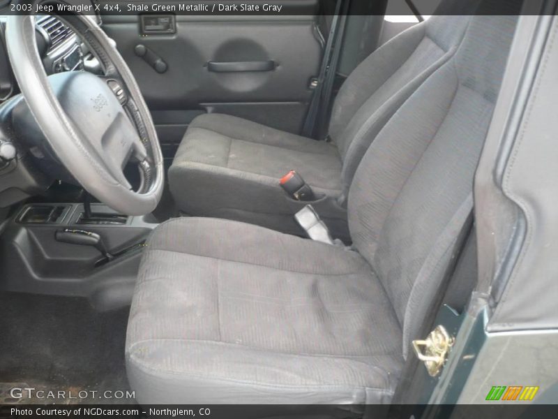 Shale Green Metallic / Dark Slate Gray 2003 Jeep Wrangler X 4x4