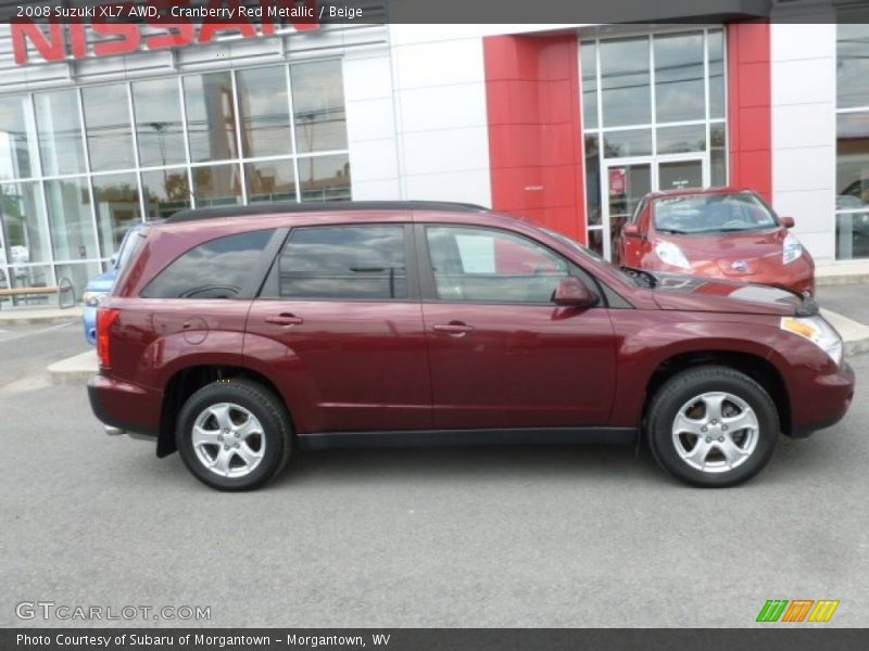 Cranberry Red Metallic / Beige 2008 Suzuki XL7 AWD