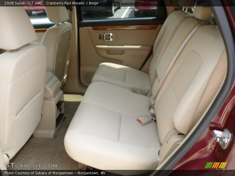 Rear Seat of 2008 XL7 AWD
