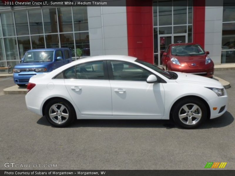 Summit White / Medium Titanium 2011 Chevrolet Cruze LT
