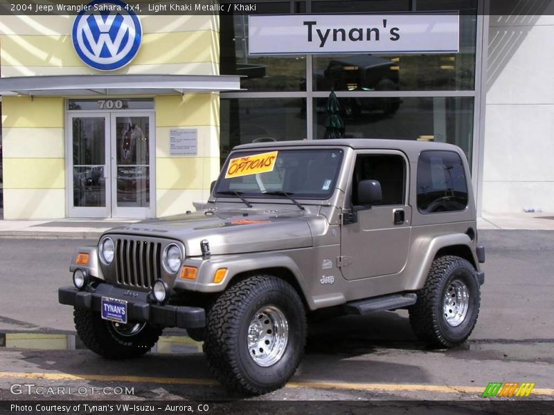 Light Khaki Metallic / Khaki 2004 Jeep Wrangler Sahara 4x4
