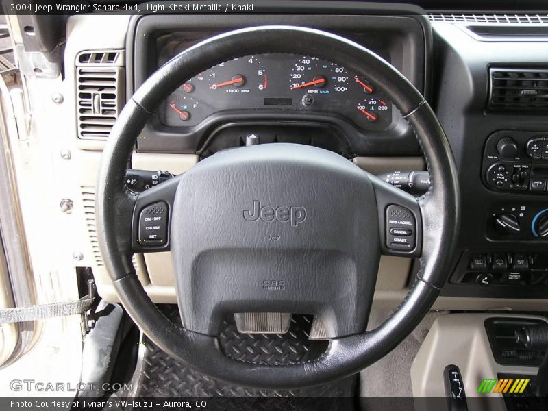 Light Khaki Metallic / Khaki 2004 Jeep Wrangler Sahara 4x4