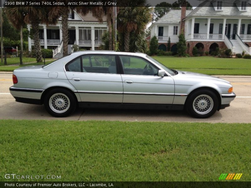 Arctic Silver Metallic / Grey 1998 BMW 7 Series 740iL Sedan