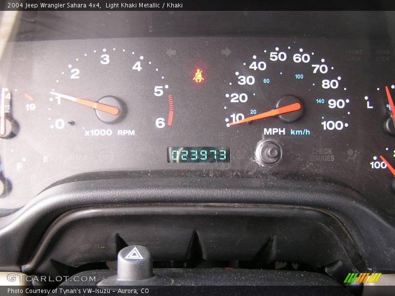 Light Khaki Metallic / Khaki 2004 Jeep Wrangler Sahara 4x4