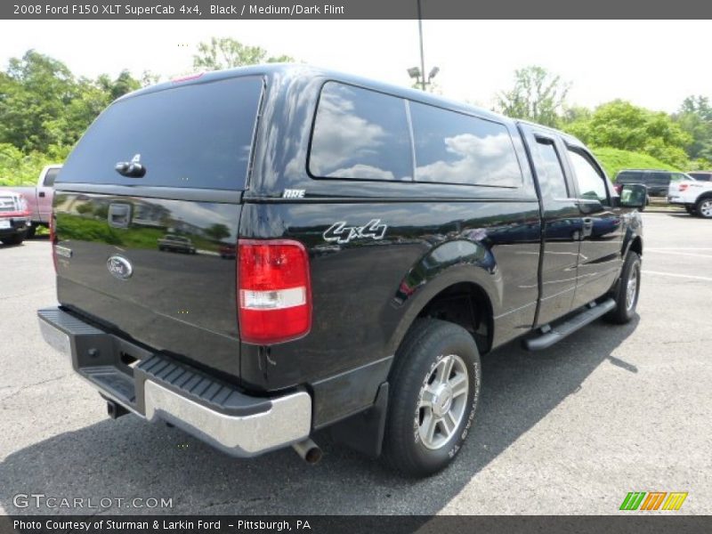 Black / Medium/Dark Flint 2008 Ford F150 XLT SuperCab 4x4