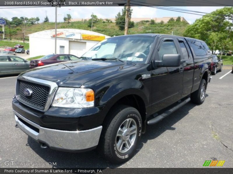 Black / Medium/Dark Flint 2008 Ford F150 XLT SuperCab 4x4