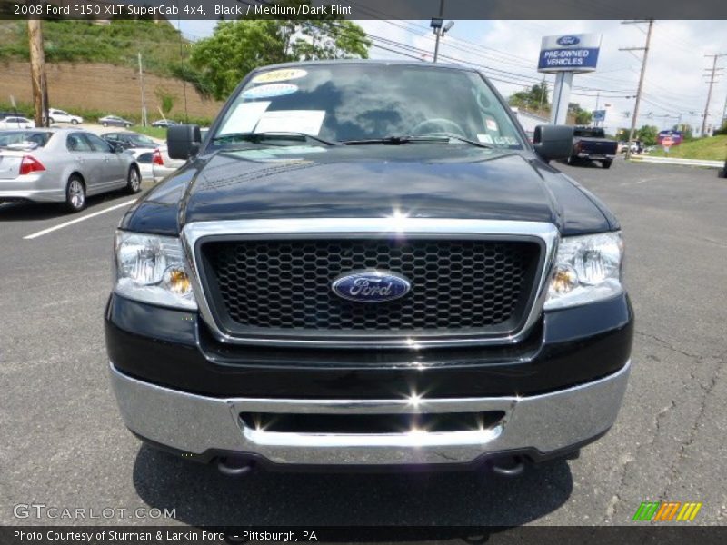 Black / Medium/Dark Flint 2008 Ford F150 XLT SuperCab 4x4