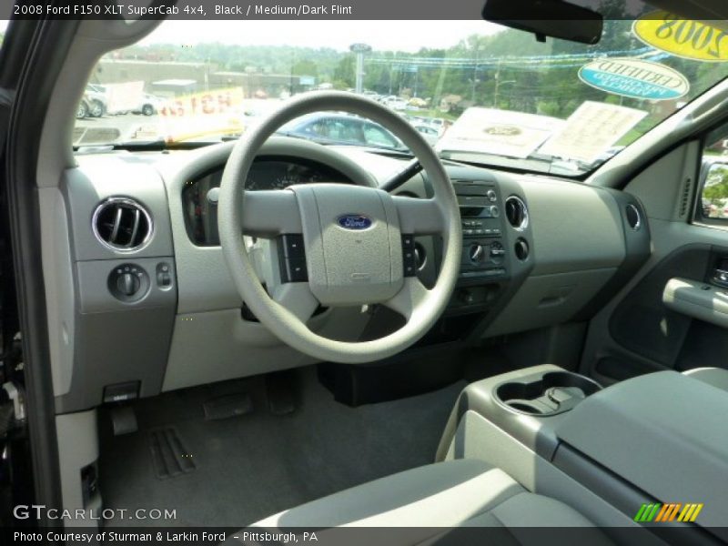 Black / Medium/Dark Flint 2008 Ford F150 XLT SuperCab 4x4