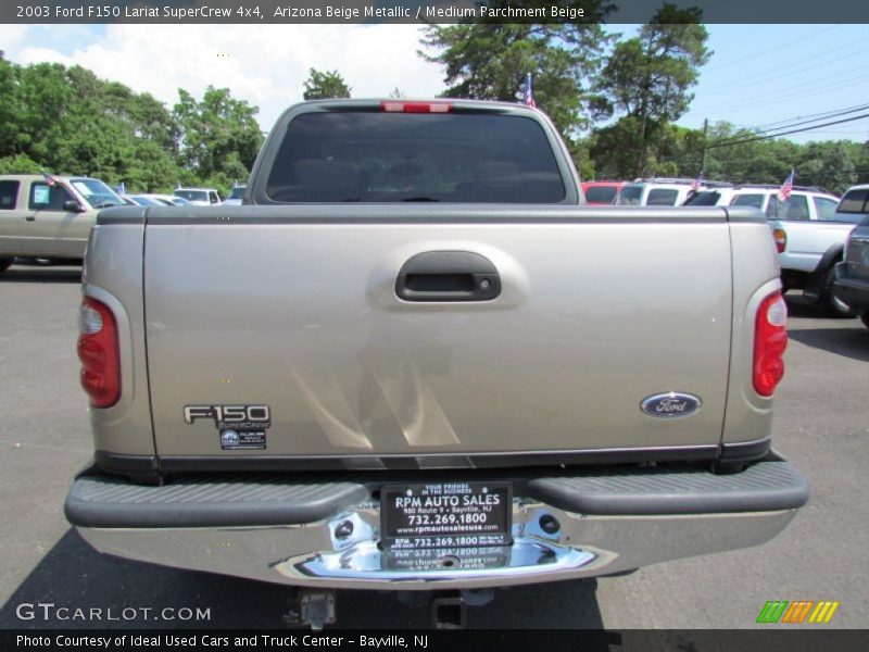 Arizona Beige Metallic / Medium Parchment Beige 2003 Ford F150 Lariat SuperCrew 4x4