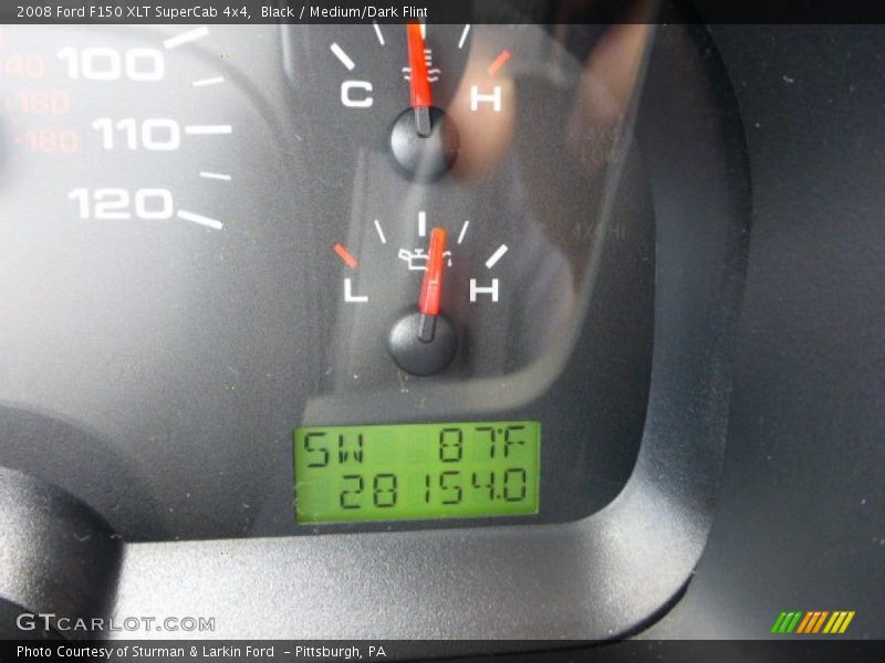 Black / Medium/Dark Flint 2008 Ford F150 XLT SuperCab 4x4