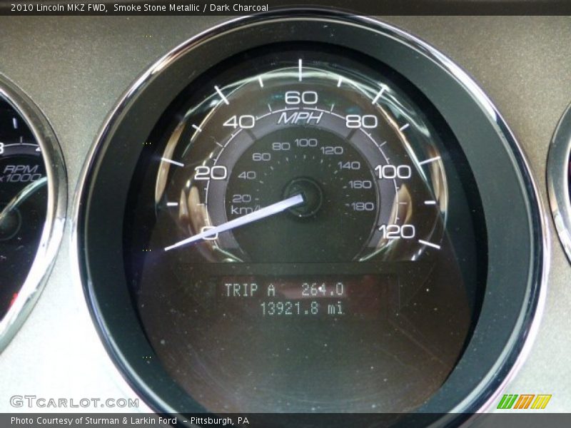 Smoke Stone Metallic / Dark Charcoal 2010 Lincoln MKZ FWD