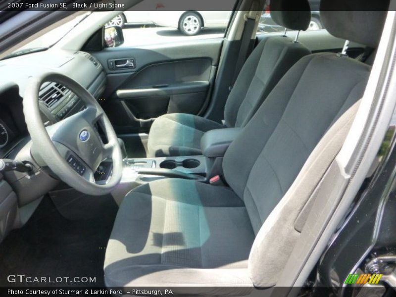 Black / Light Stone 2007 Ford Fusion SE