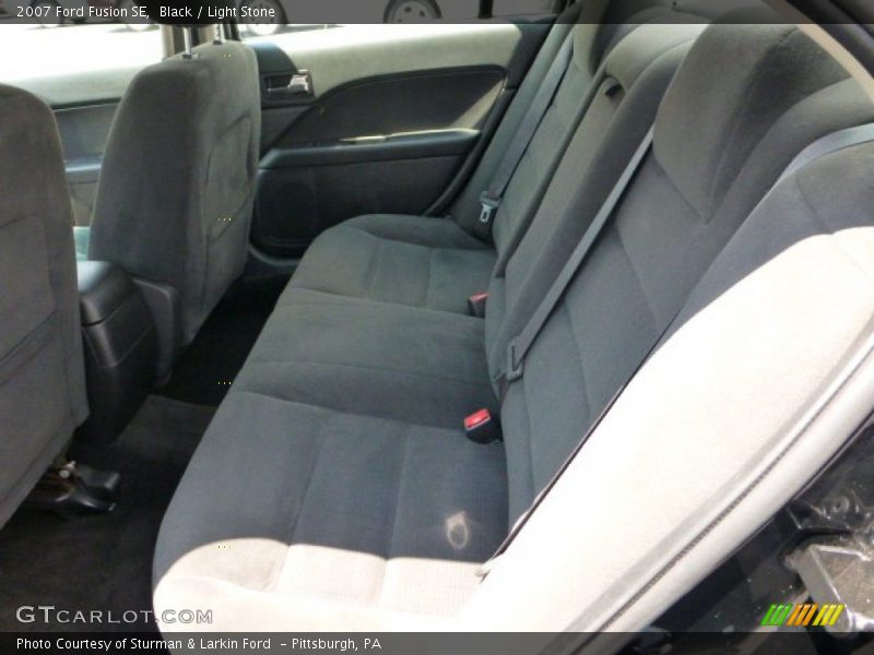 Black / Light Stone 2007 Ford Fusion SE