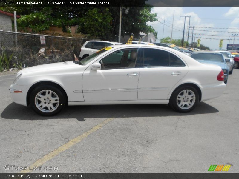 Alabaster White / Stone 2005 Mercedes-Benz E 320 Sedan