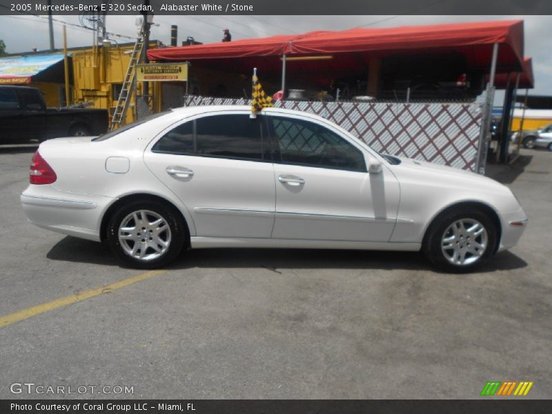 Alabaster White / Stone 2005 Mercedes-Benz E 320 Sedan