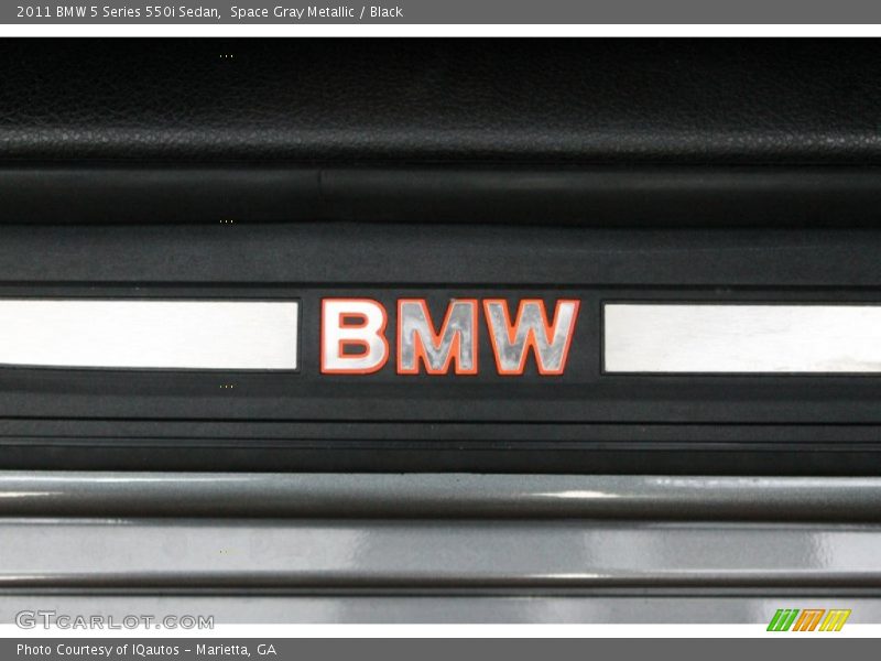 Space Gray Metallic / Black 2011 BMW 5 Series 550i Sedan