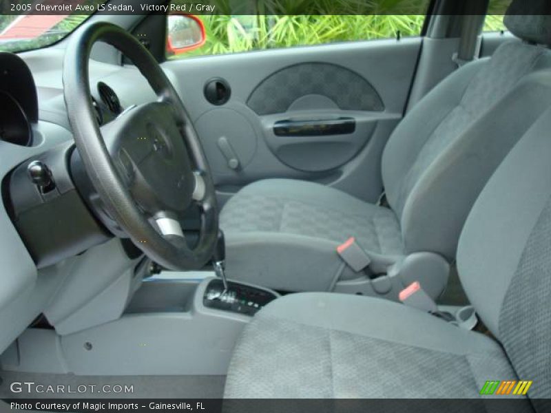 Victory Red / Gray 2005 Chevrolet Aveo LS Sedan