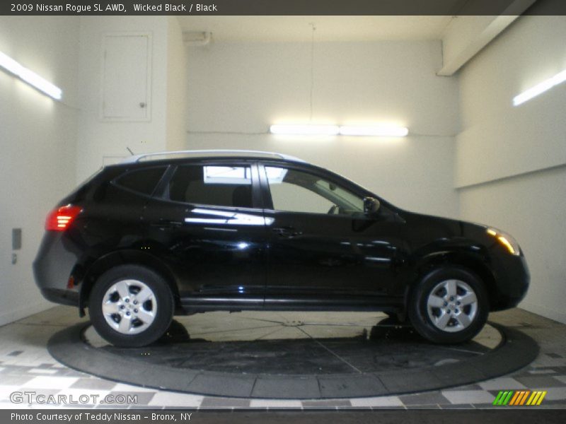 Wicked Black / Black 2009 Nissan Rogue SL AWD