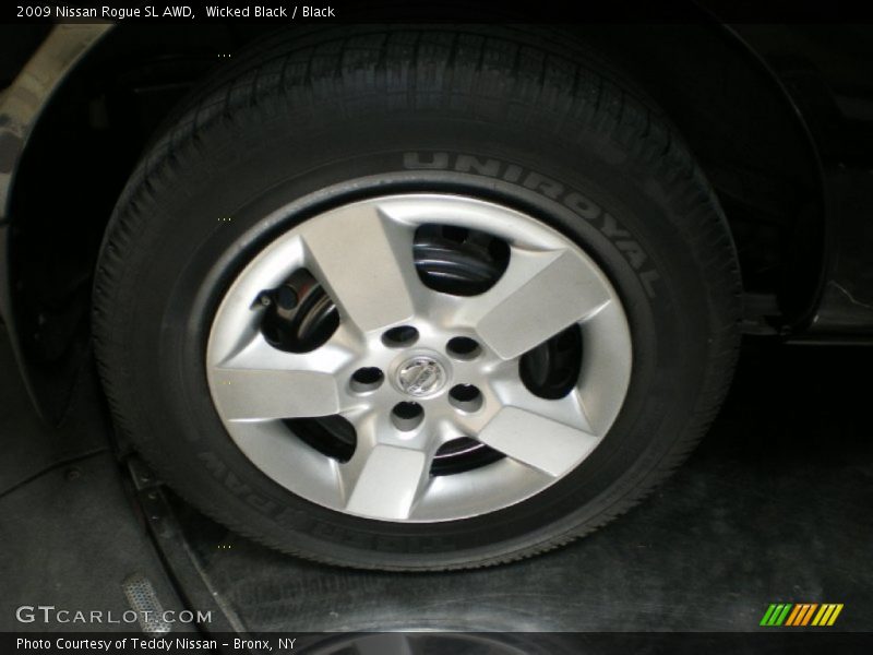 Wicked Black / Black 2009 Nissan Rogue SL AWD