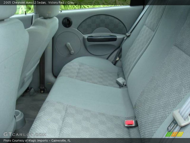 Victory Red / Gray 2005 Chevrolet Aveo LS Sedan