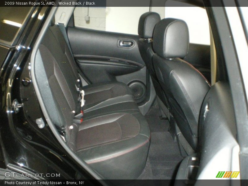 Wicked Black / Black 2009 Nissan Rogue SL AWD