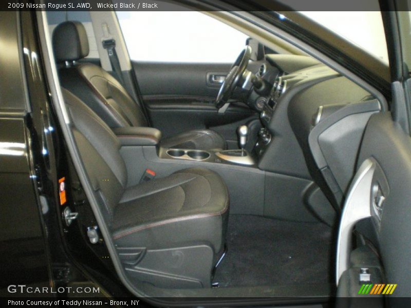 Wicked Black / Black 2009 Nissan Rogue SL AWD