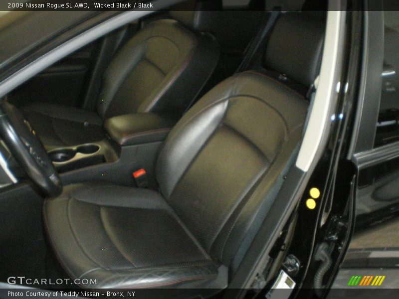 Wicked Black / Black 2009 Nissan Rogue SL AWD