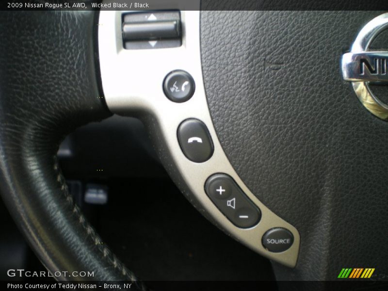Wicked Black / Black 2009 Nissan Rogue SL AWD