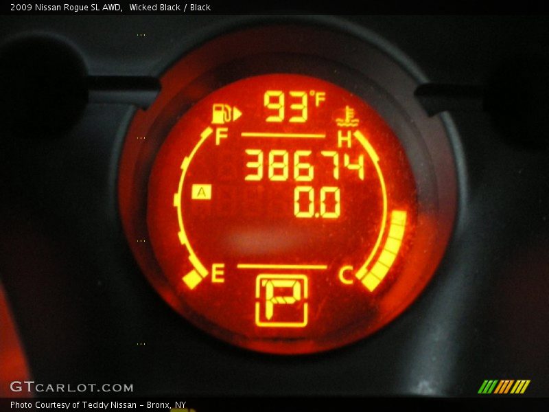 Wicked Black / Black 2009 Nissan Rogue SL AWD