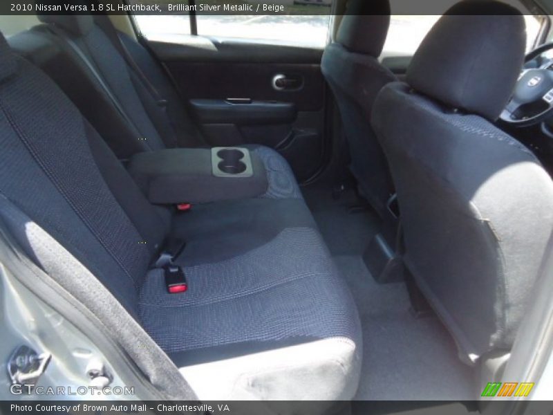 Brilliant Silver Metallic / Beige 2010 Nissan Versa 1.8 SL Hatchback