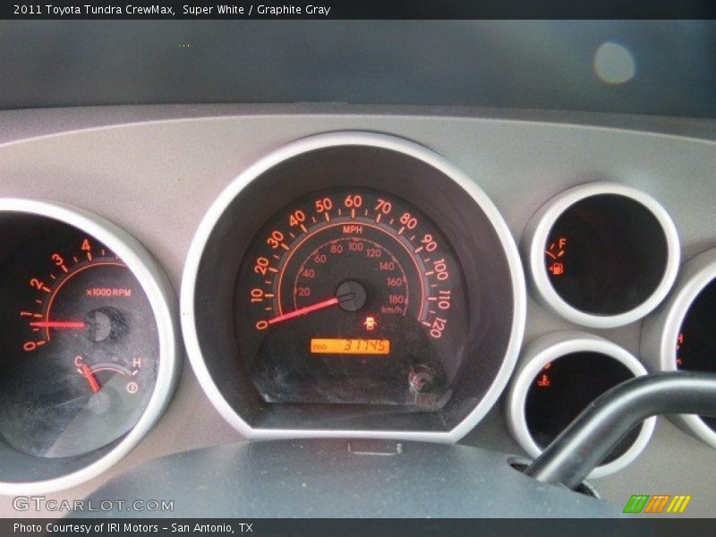 Super White / Graphite Gray 2011 Toyota Tundra CrewMax