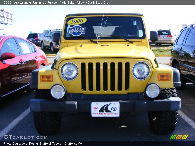 Solar Yellow / Dark Slate Gray 2006 Jeep Wrangler Unlimited Rubicon 4x4