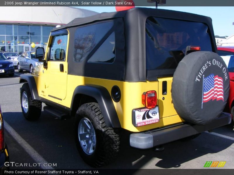 Solar Yellow / Dark Slate Gray 2006 Jeep Wrangler Unlimited Rubicon 4x4